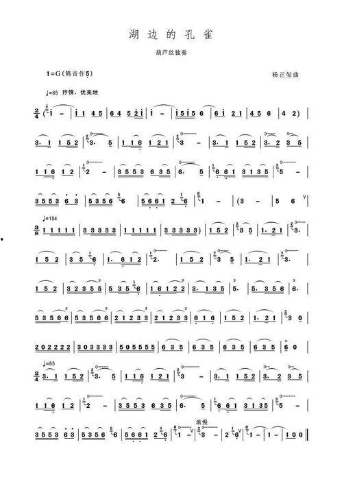 葫芦丝独奏视频,演绎民族风情之美